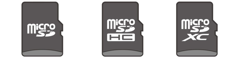 mikroSD-kort som stöds