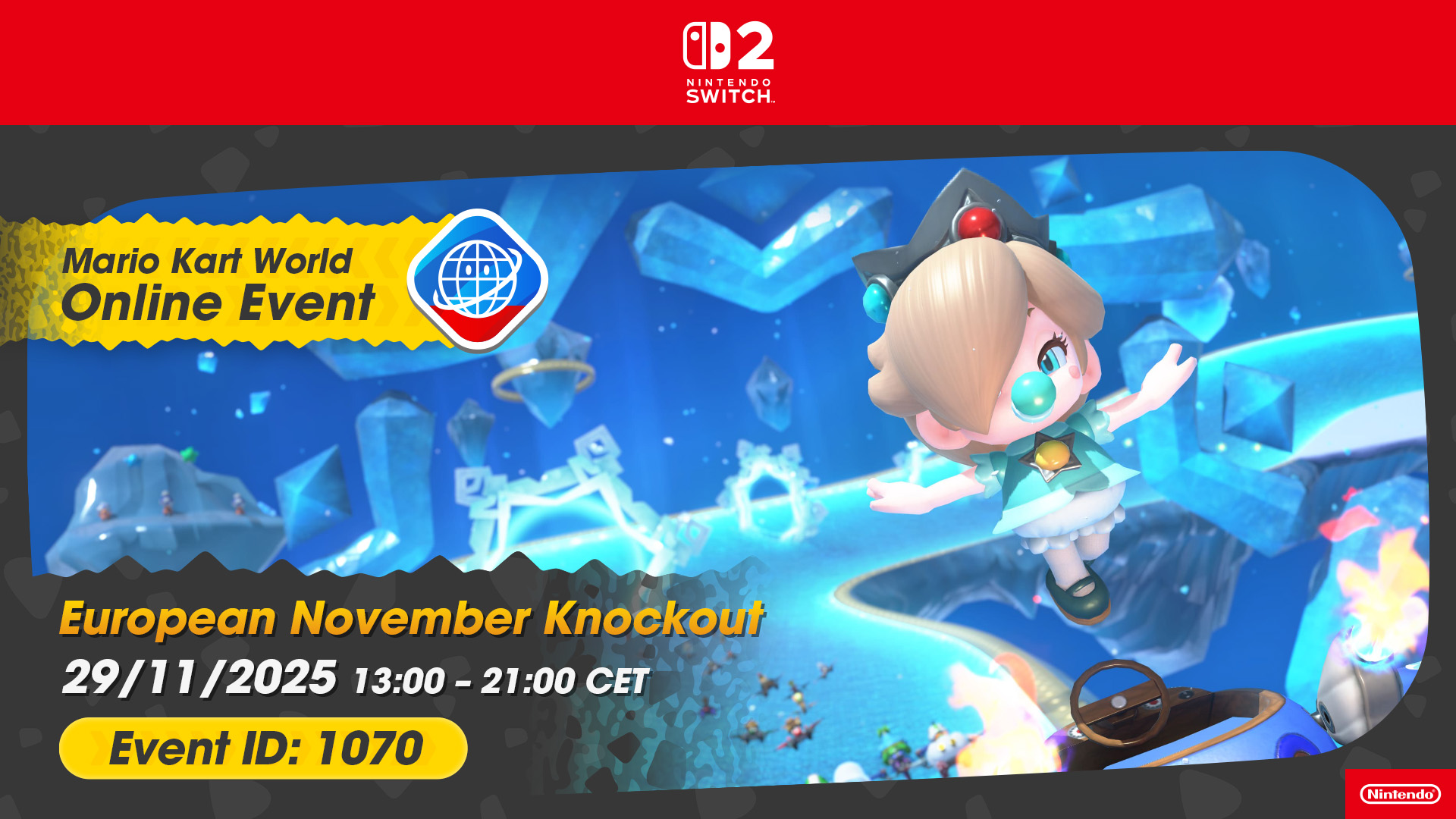 Deltag i den kommende europæiske Mario Kart World online-event!