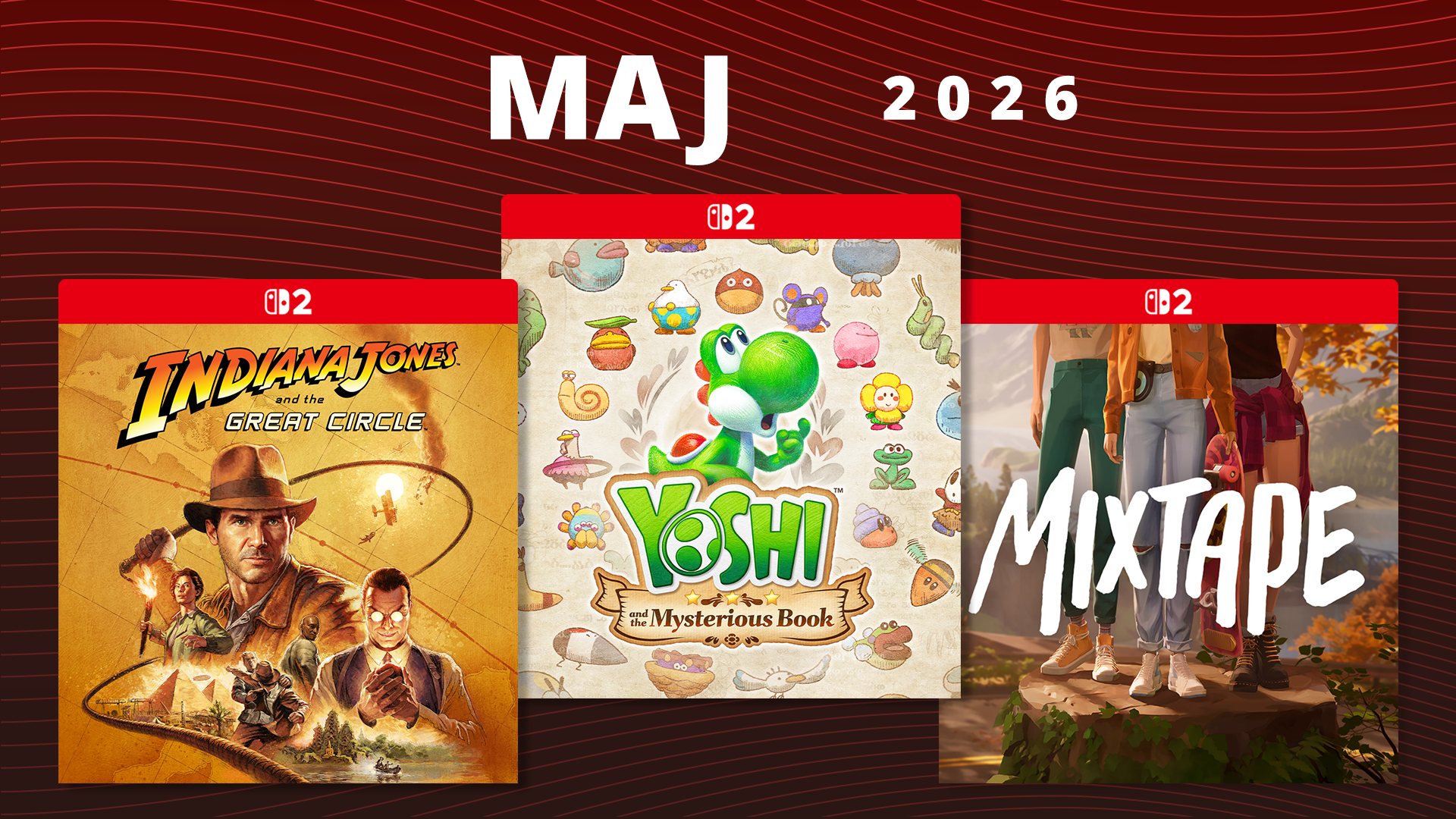 Kommende spil - Maj 2026