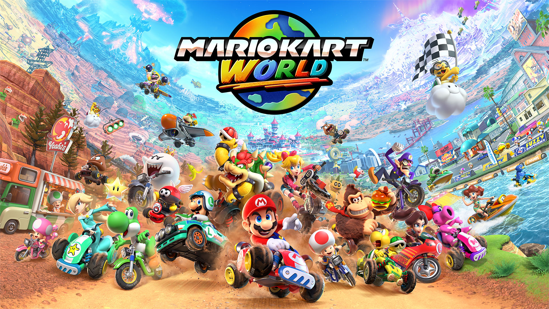 Mario Kart World Direct bliver sendt torsdag den 17. april