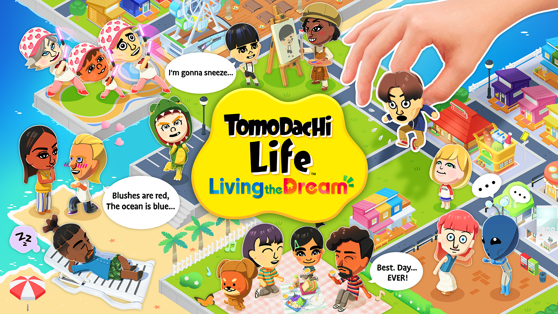 Nintendo Switch Lite – Turquoise + Tomodachi Life: Living the Dream