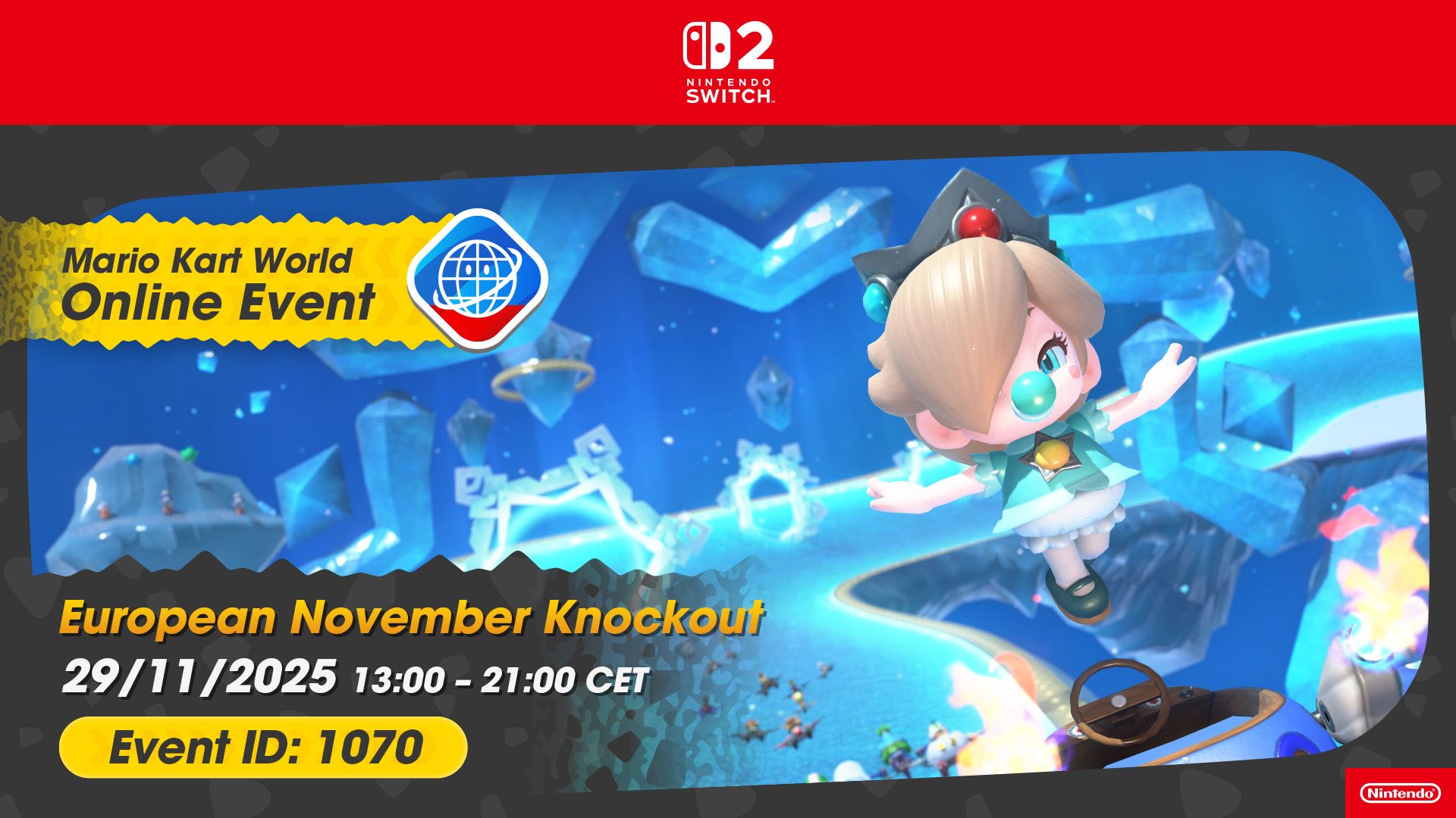 Deltag i den kommende europæiske Mario Kart World online-event!