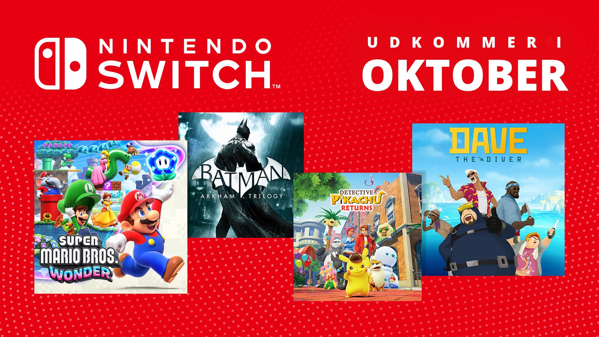 Kommende spil til Nintendo Switch – Oktober 2023