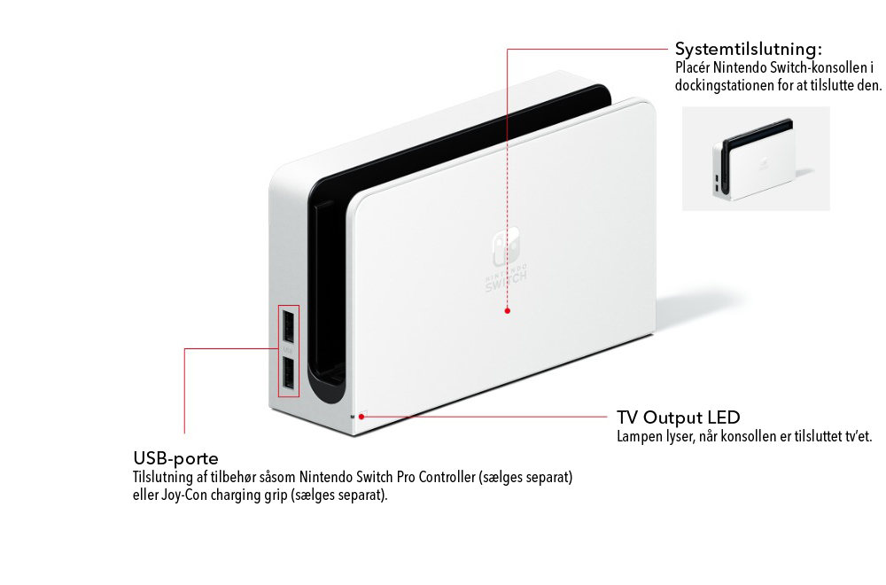 Nintendo Switch dock - front